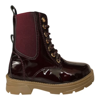 Foto 7 | Bota Charol Merlot Para Niña Patey Girls