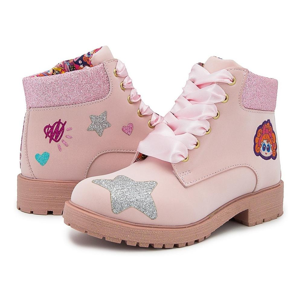 Bota Niña Moda Distroller Chamoy Rosa Pastel Arcoiris 18-25 Rosa Claro