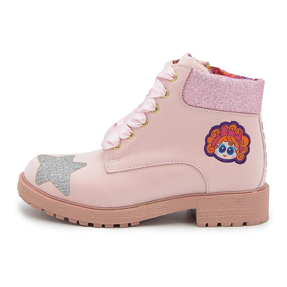 Foto 4 pulgar | Bota Niña Moda Distroller Chamoy Rosa Pastel Arcoiris 18-25 Rosa Claro