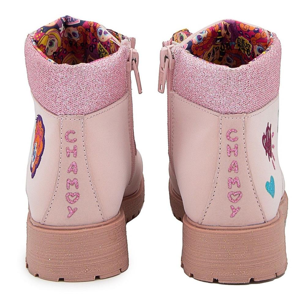 Foto 7 pulgar | Bota Niña Moda Distroller Chamoy Rosa Pastel Arcoiris 18-25 Rosa Claro
