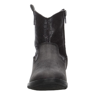 Foto 6 | Bota Vaquera Niña Jakuna Negro Texana De Cierre Zipper Negro