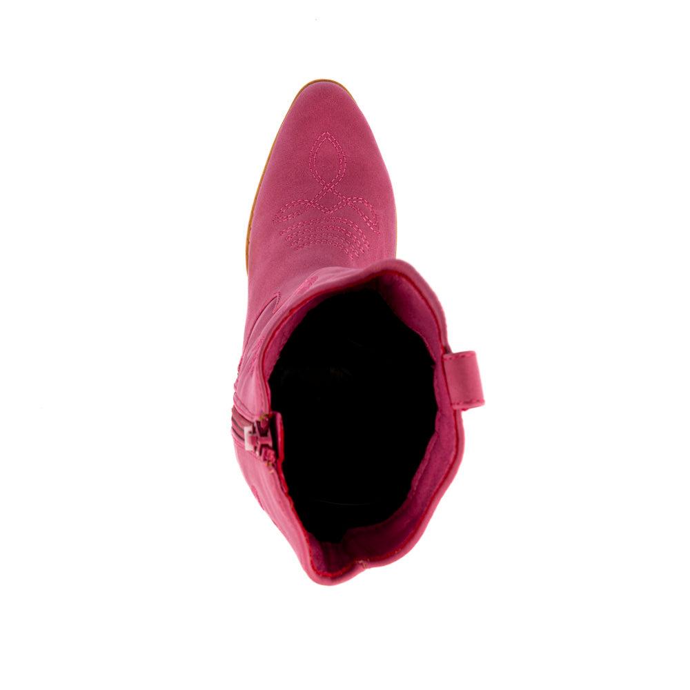 Foto 5 pulgar | Botas Vaqueras Moda Casual Para Niña Creek-15k Fucsia