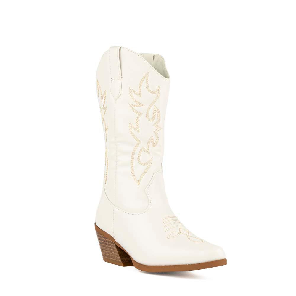 Foto 2 | Botas Vaqueras Moda Casual Para Niña Creek-15k Blanco
