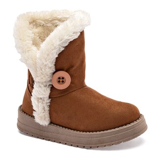 Foto 1 | Rojo Cereza Bota Para Niña Camel Beige