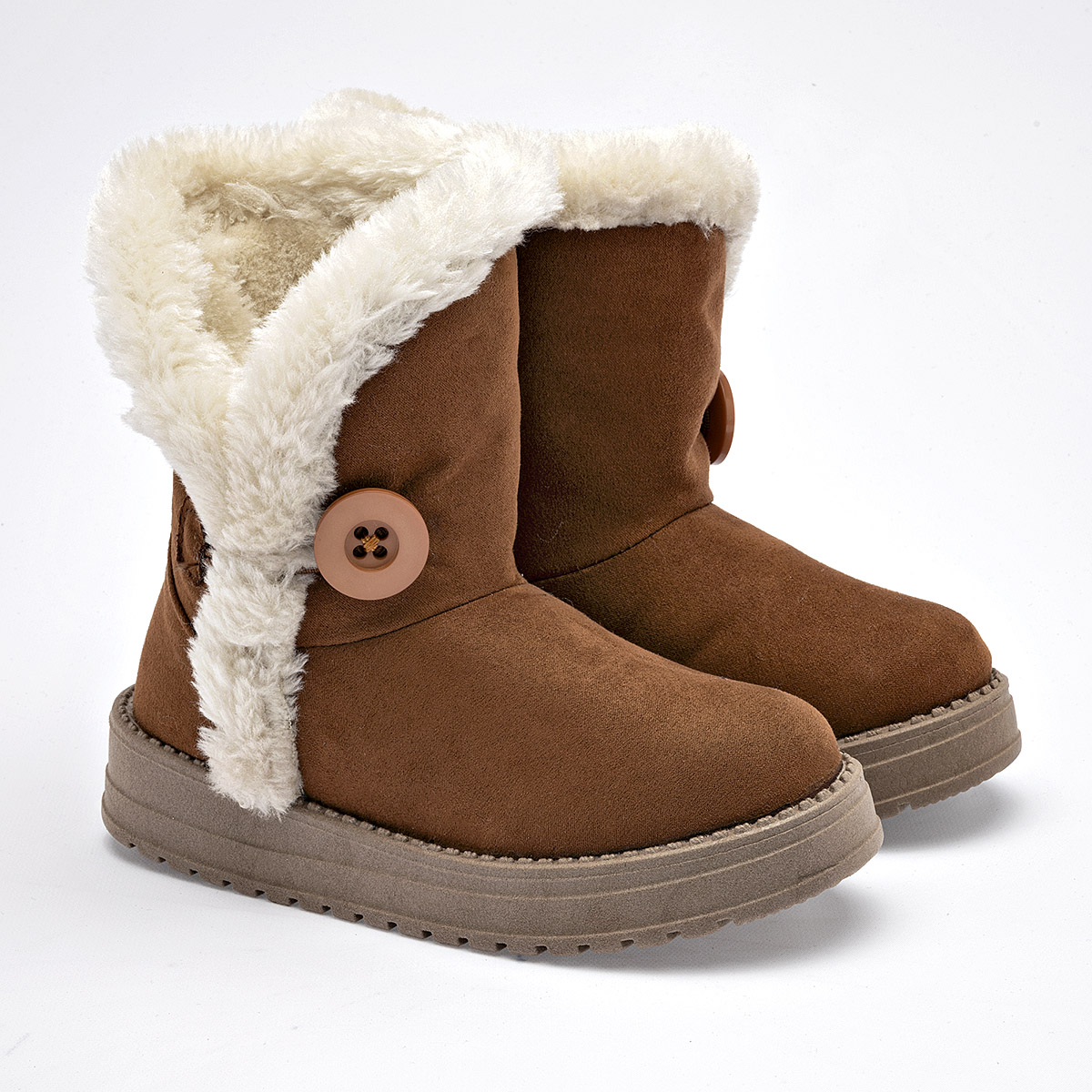 Foto 2 | Rojo Cereza Bota Para Niña Camel Beige