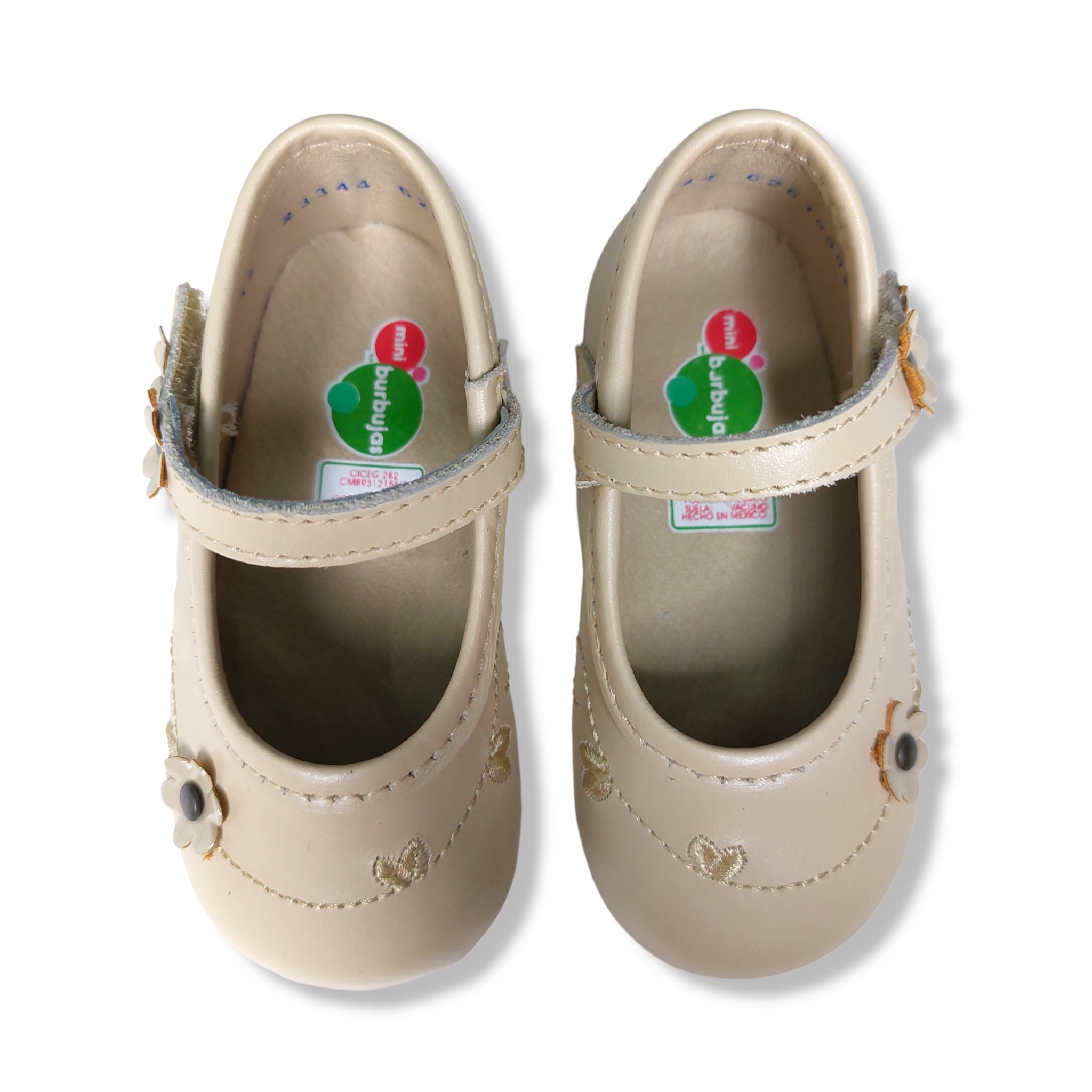 Foto 4 pulgar | Zapato Beige Para Bebé Niña Mini Burbujas