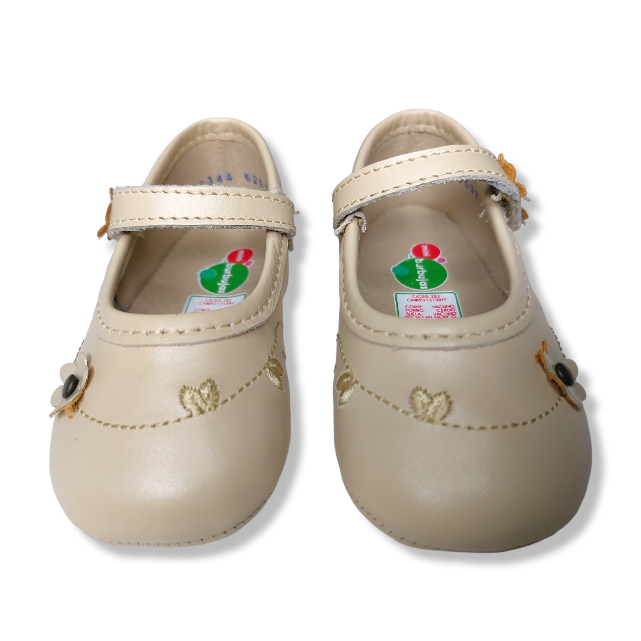 Foto 5 pulgar | Zapato Beige Para Bebé Niña Mini Burbujas