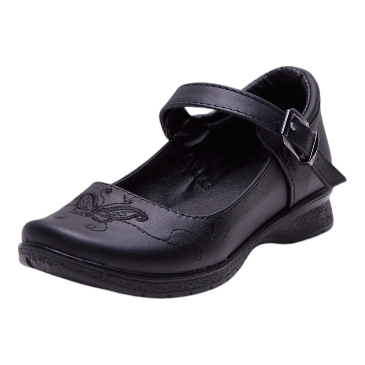Zapato Calzado Watanabe Color Negro Formal Mariposa