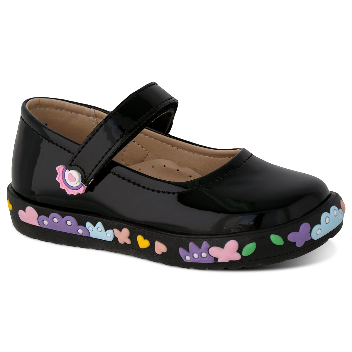 Foto 1 | Zapatos de Charol Dominiq 644 color Negro para Niña