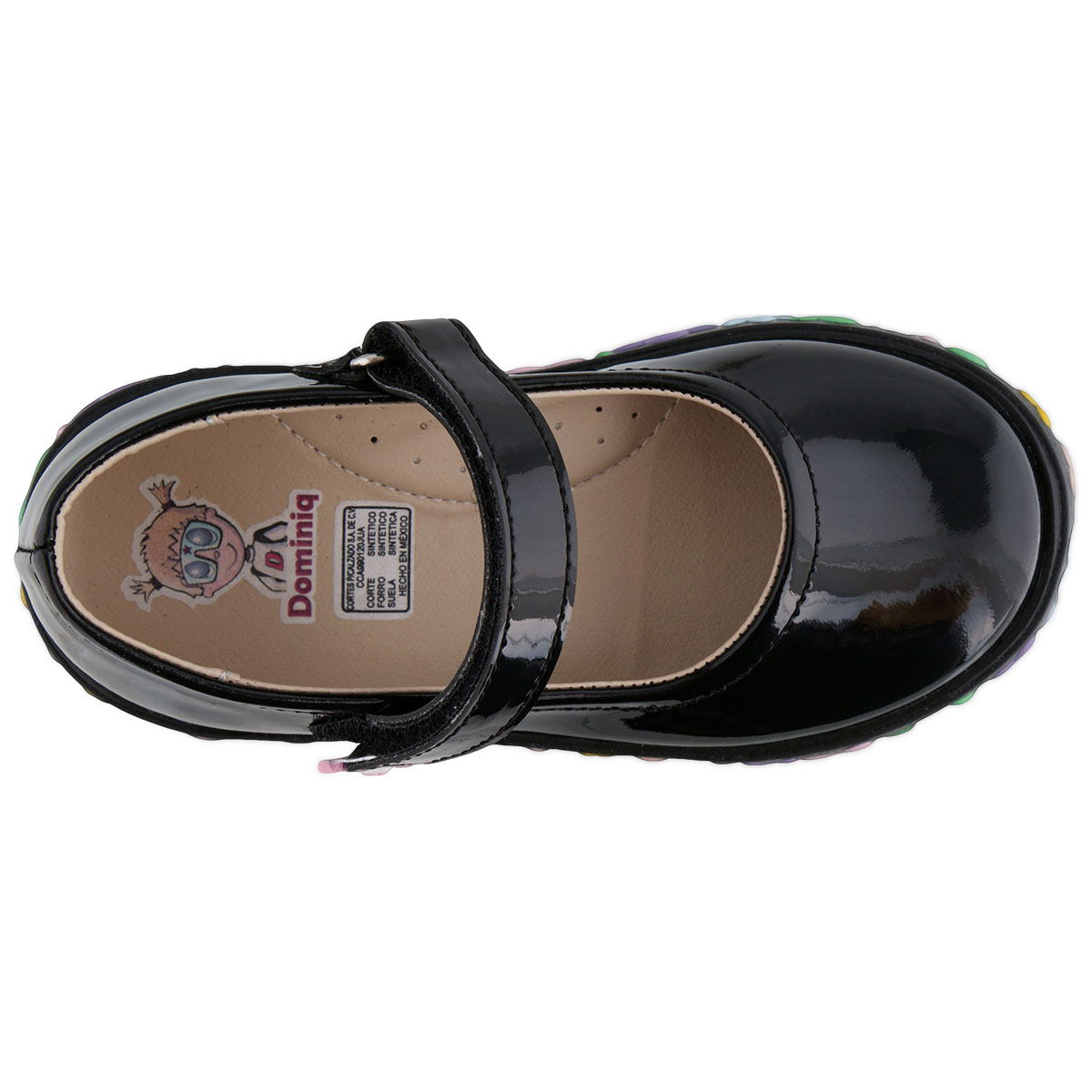 Foto 4 | Zapatos de Charol Dominiq 644 color Negro para Niña