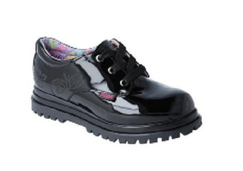 Foto 2 pulgar | Zapatos Distroller Charol Negro Casual para Niña