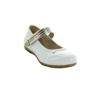 Foto 1 | Flats Chabelo Blancos Formales para Niña