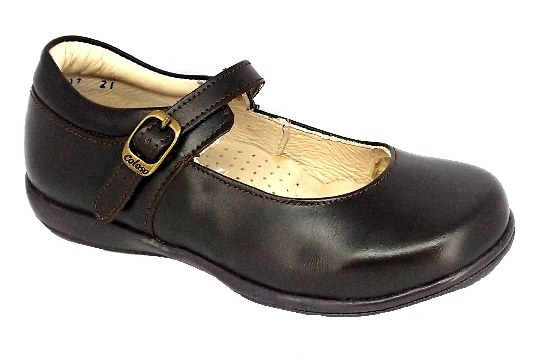 Zapatos Coloso 013331 color Moka Escolar
