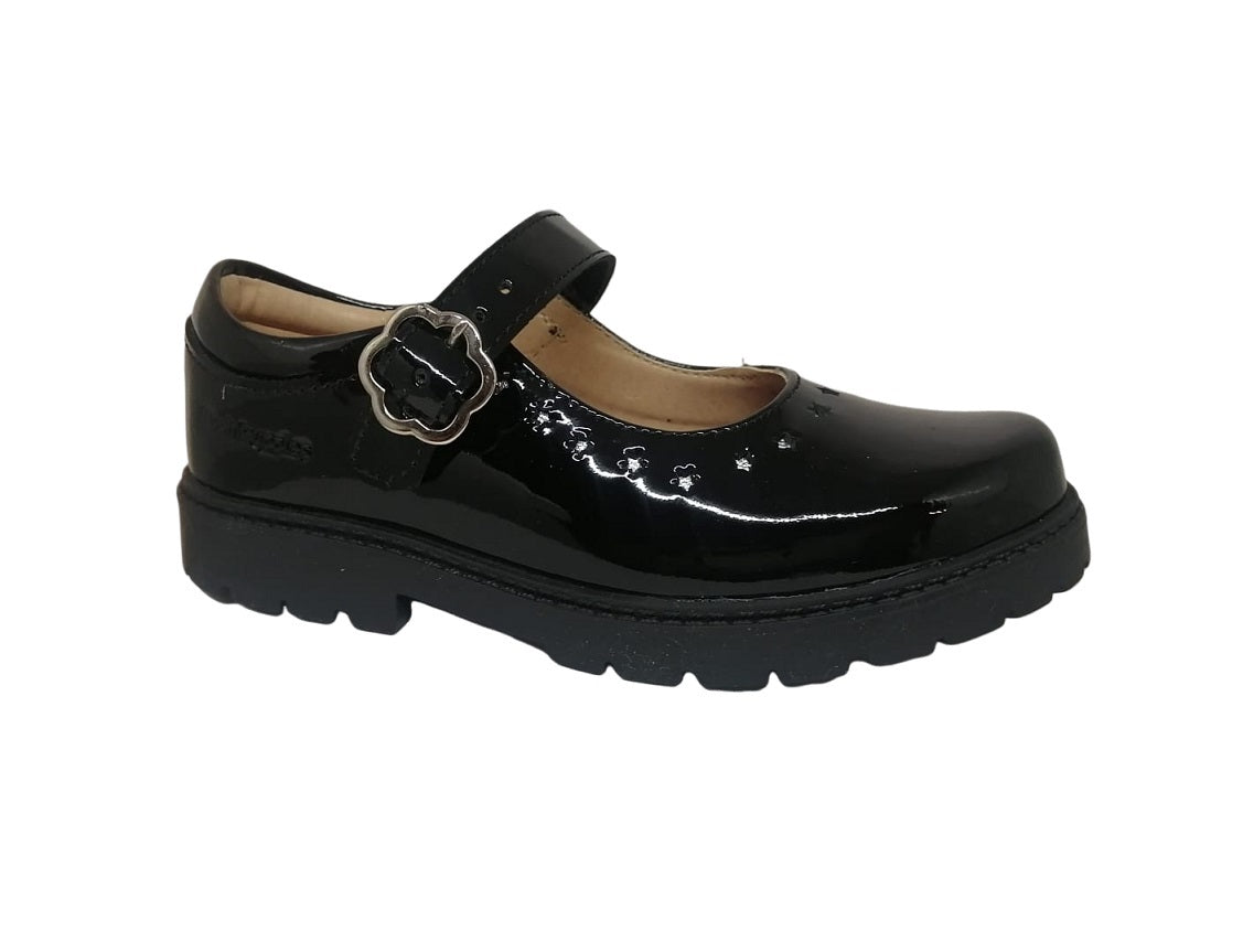 Foto 2 pulgar | Hush Puppies Kids Hp01501 Color: Charol Negro Escolar