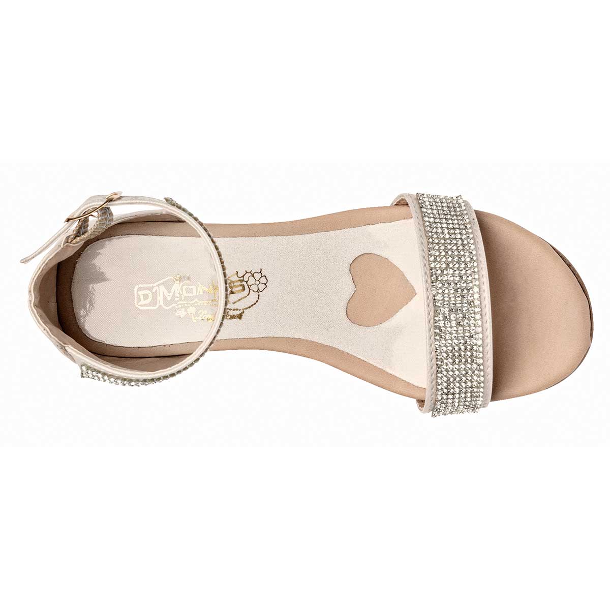 Foto 2 | D'monas Zapato De Graduación Para Niña Blanco Plata, Código 104385-1