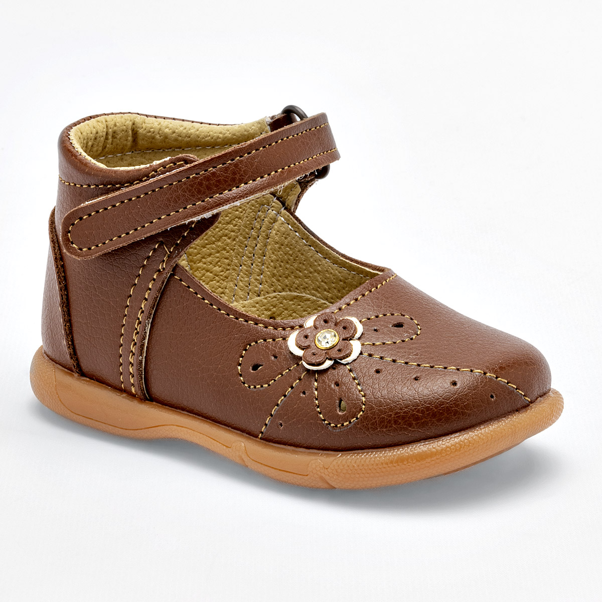 Chaparrin Zapatitos Para Bebé Niña Café, Código 120707-b