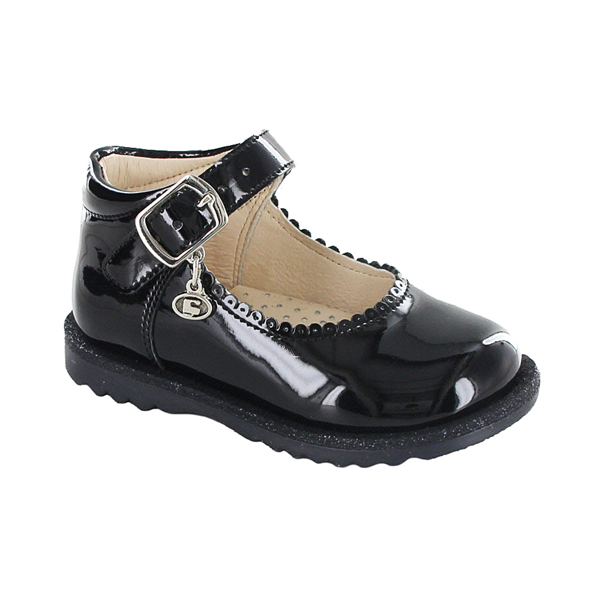 Foto 3 pulgar | Zapato para Niña Coqueta Negro Charol 102520-1