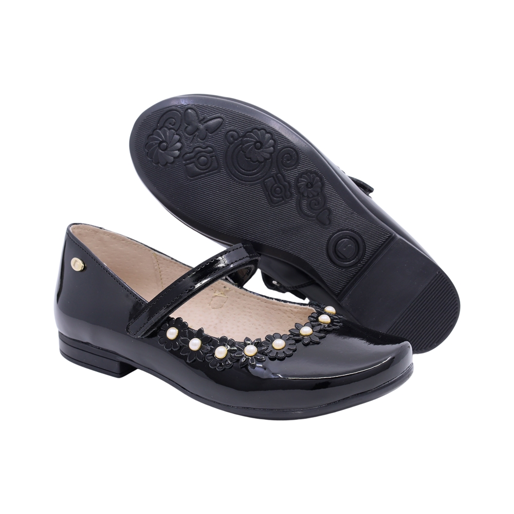 Foto 6 pulgar | Coqueta 45017-c Color: Charol Negro Formal