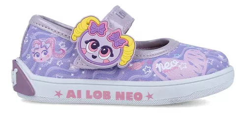 Flats Distroller 50405-2-a Púrpuras Sintéticos para Niñas