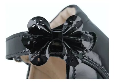 Foto 6 | Flats Balerina Coqueta 181510-c Negro Casual Niña Vestir Charol