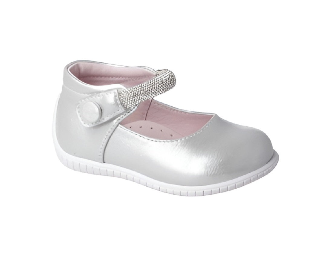 Foto 1 | Zapatos Karsten Plateados Formal para Bebé Niña