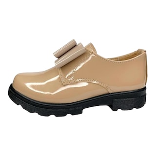 Foto 3 | Zapato Para Niña Ajuste Con Resorte Con Flores Piel Beige Las Cuatas