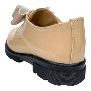 Foto 5 | Zapato Para Niña Ajuste Con Resorte Con Flores Piel Beige Las Cuatas