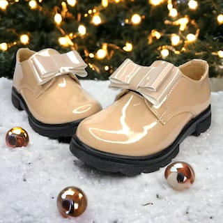 Foto 7 | Zapato Para Niña Ajuste Con Resorte Con Flores Piel Beige Las Cuatas