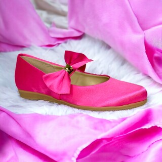 Foto 3 | Zapatilla De Cenicienta Bella Durmiente Casual Rosa Satin Las Cuatas.