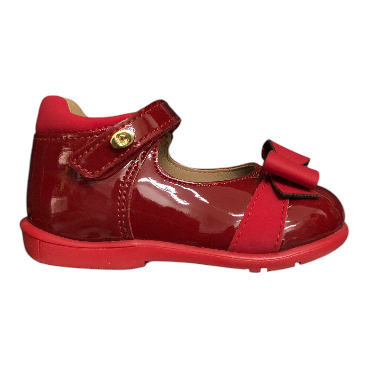 Foto 2 pulgar | Zapato Coqueta de Charol Rojo para Niña