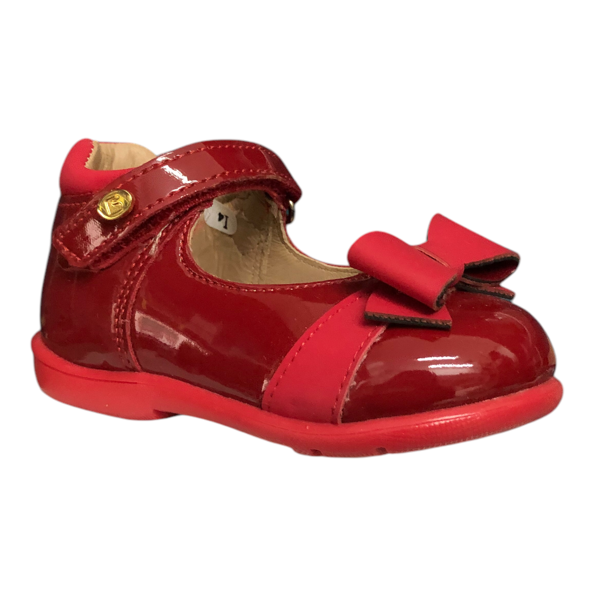 Foto 2 | Zapato Coqueta de Charol Rojo para Niña
