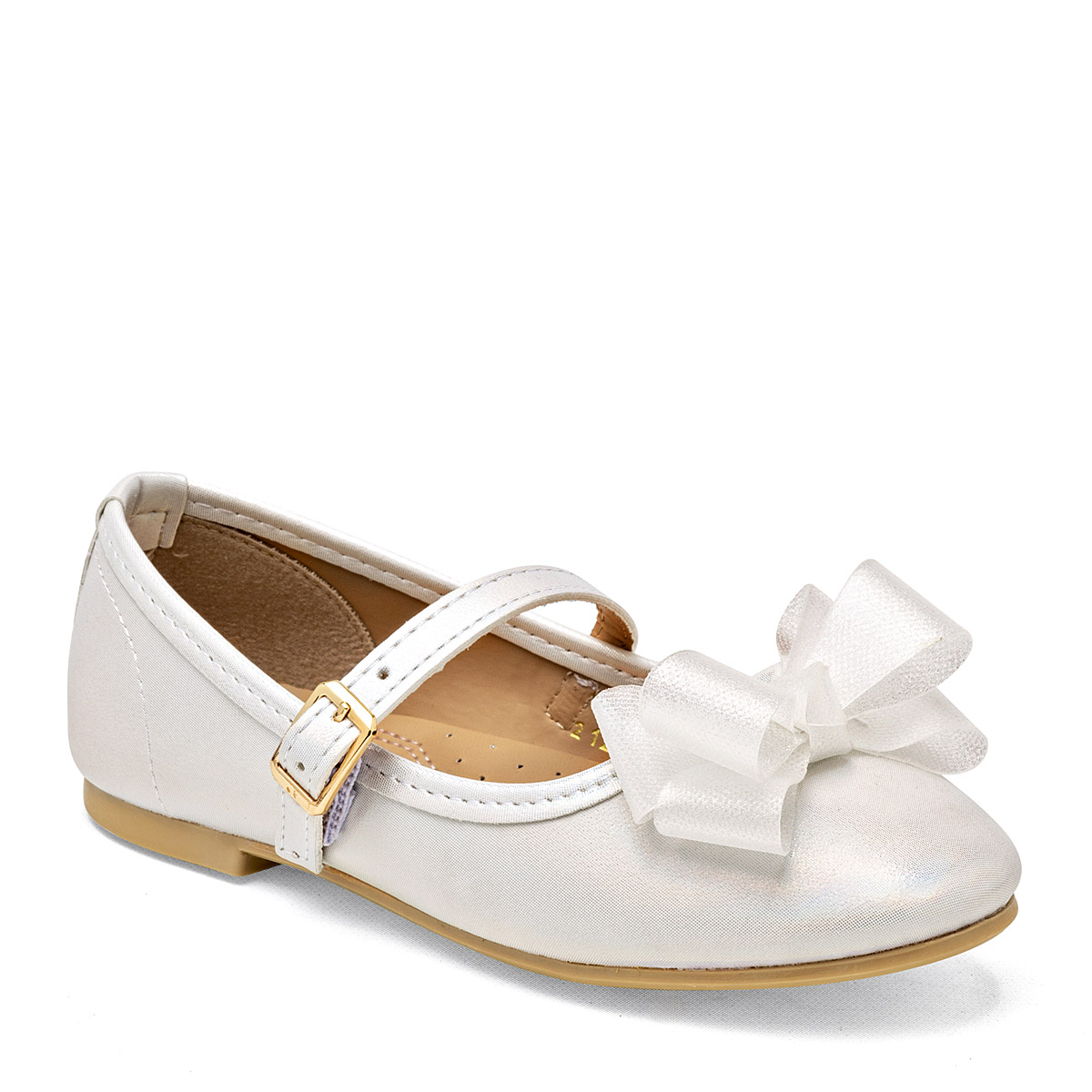 Foto 1 | Celex Zapato De Graduación Para Niña Blanco Tornasol