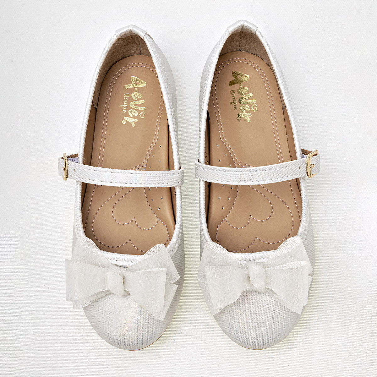 Foto 3 | Celex Zapato De Graduación Para Niña Blanco Tornasol
