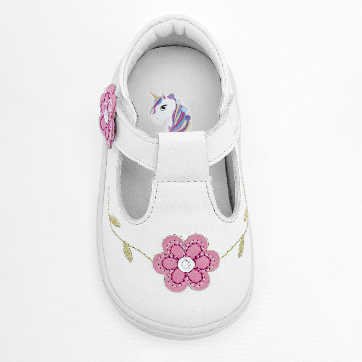 Foto 3 pulgar | Ensueño Zapatitos Para Bebé Niña Blanco Rosa