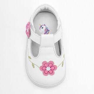Foto 2 | Ensueño Zapatitos Para Bebé Niña Blanco Rosa