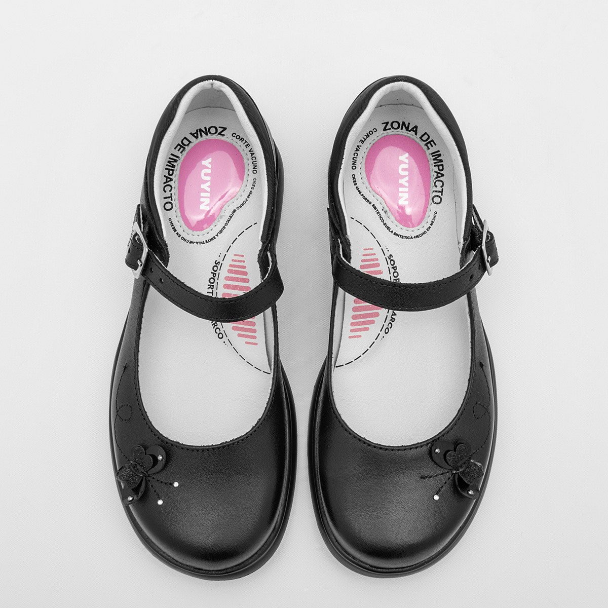 Foto 4 pulgar | Yuyin Zapato Para Niña Negro