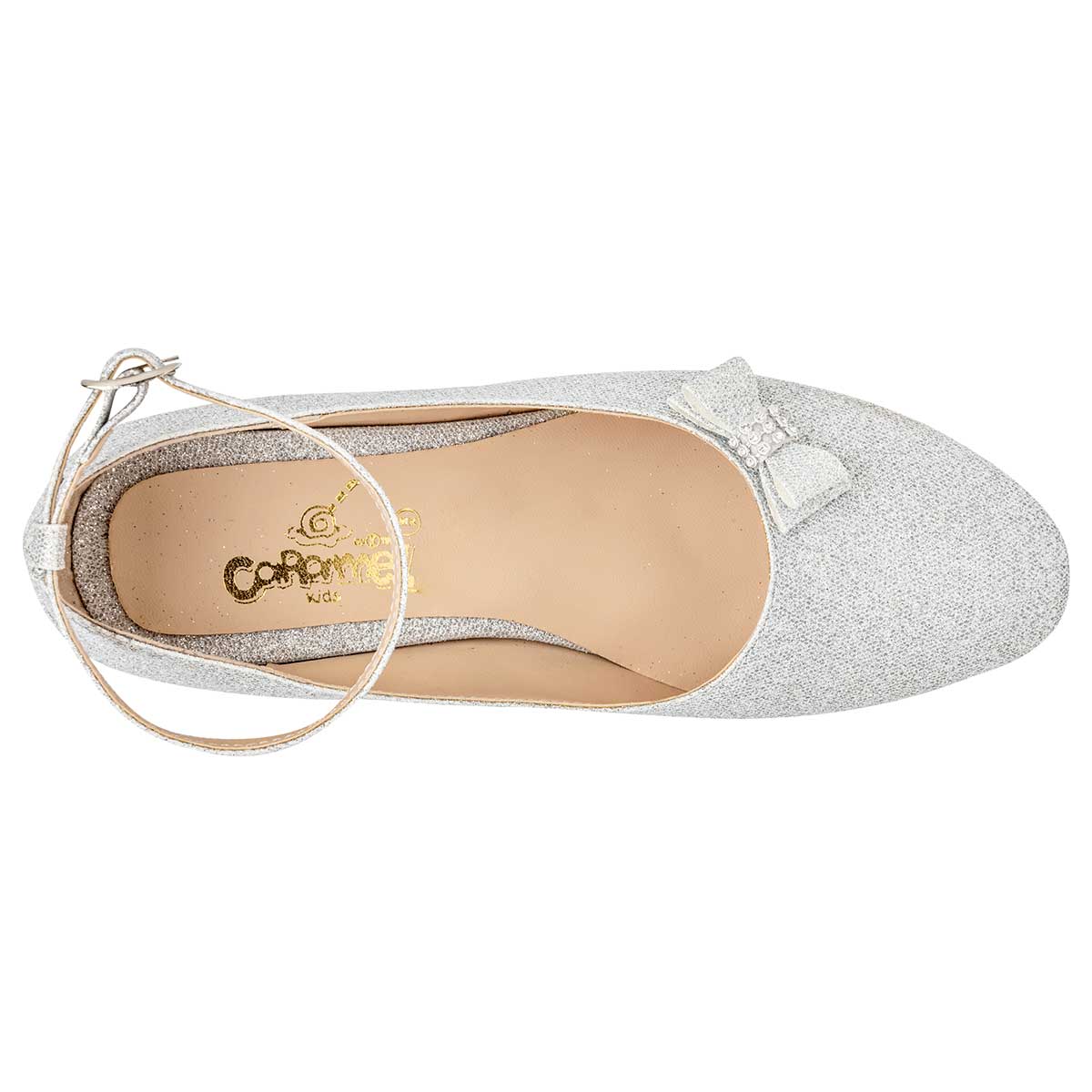 Foto 2 | Caramel Zapato De Graduación Para Niña Plata