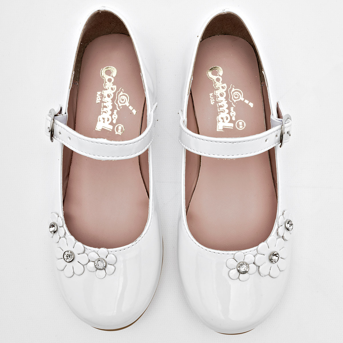 Foto 3 | Caramel Zapato De Graduación Para Niña Blanco