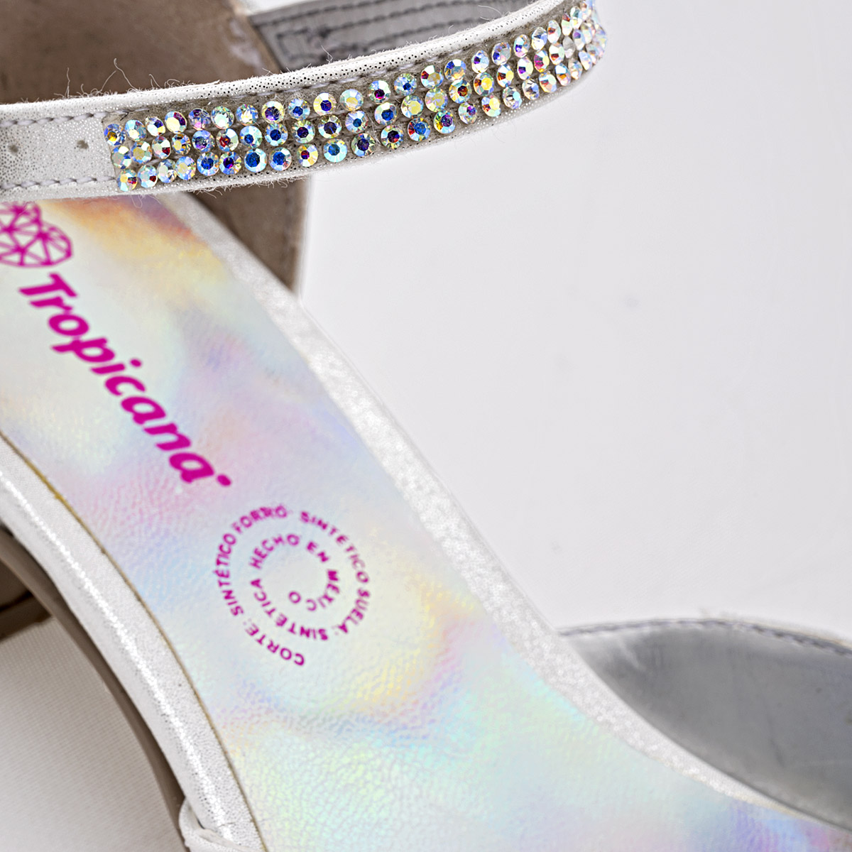 Foto 5 pulgar | Zapato Tropicana Plateado para Niña
