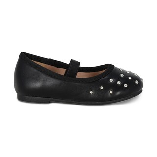 Foto 2 | Balerina Para Niña Coqueta 202000-a Color Negro Con Detalles Y Ajuste De Resorte