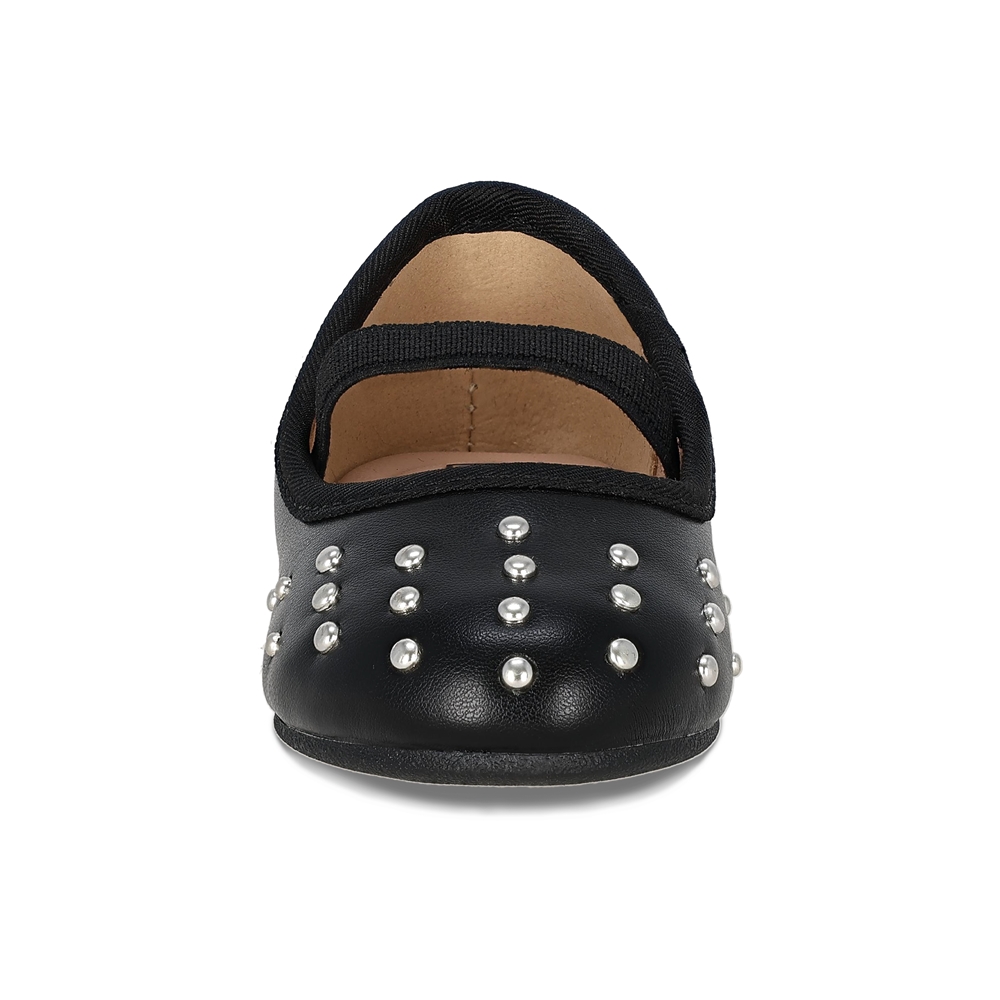 Foto 3 | Balerina Para Niña Coqueta 202000-a Color Negro Con Detalles Y Ajuste De Resorte