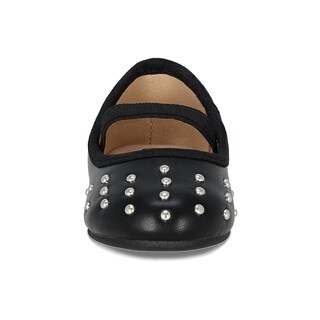 Foto 3 | Balerina Para Niña Coqueta 202000-a Color Negro Con Detalles Y Ajuste De Resorte