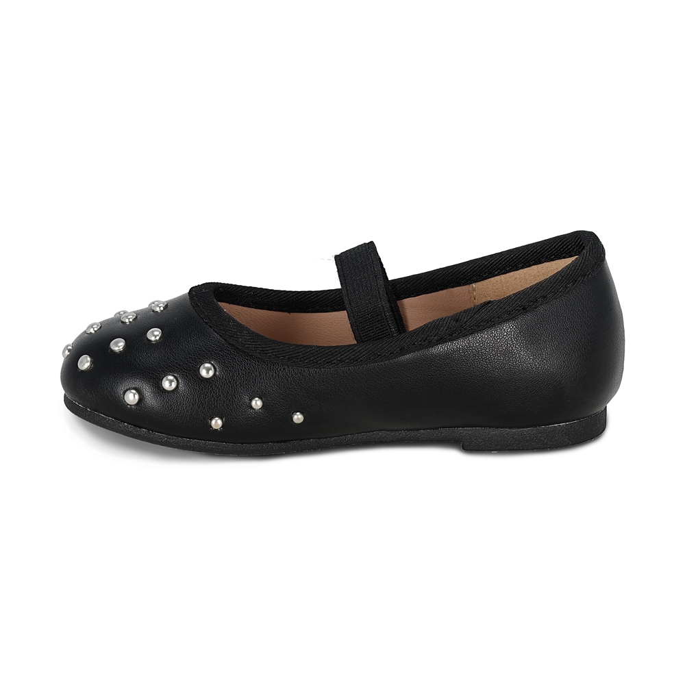 Foto 5 | Balerina Para Niña Coqueta 202000-a Color Negro Con Detalles Y Ajuste De Resorte