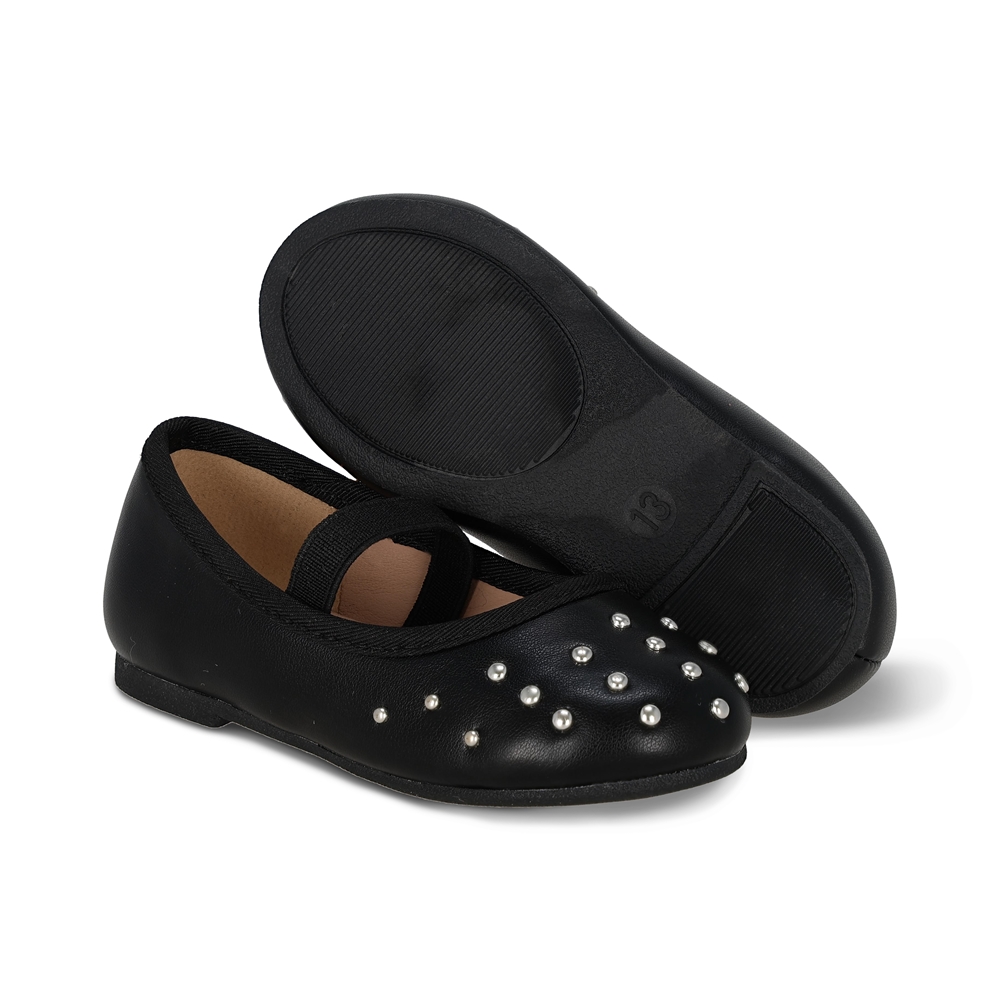 Foto 7 pulgar | Balerina Para Niña Coqueta 202000-a Color Negro Con Detalles Y Ajuste De Resorte