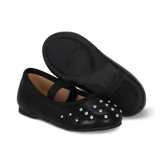 Foto 6 | Balerina Para Niña Coqueta 202000-a Color Negro Con Detalles Y Ajuste De Resorte