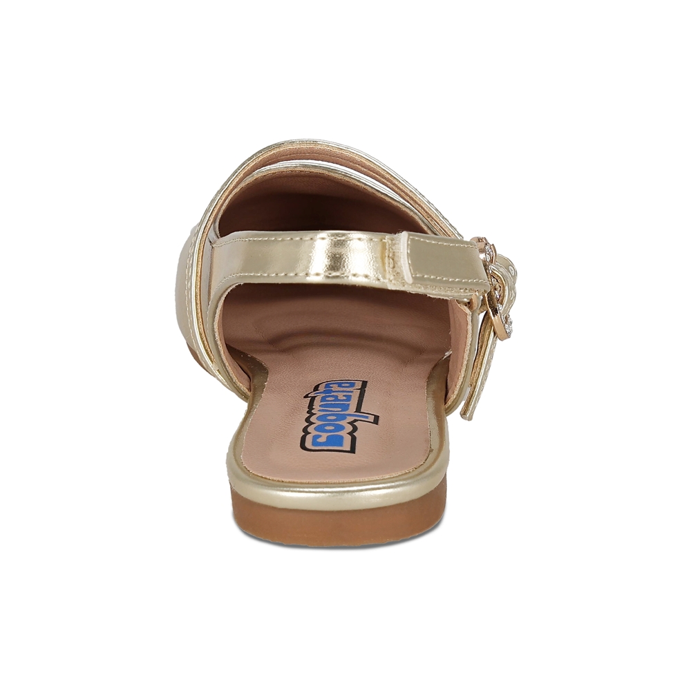 Foto 5 pulgar | Balerina Para Niña Coqueta 202100-s Color Oro Con Ajuste De Hebilla