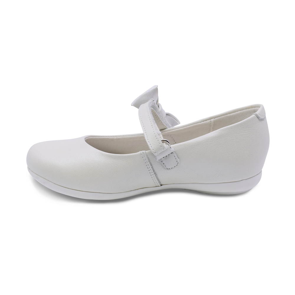 Foto 5 | Balerina Para Niña Coqueta 45103-b Color Perla Con Ajuste Velcro