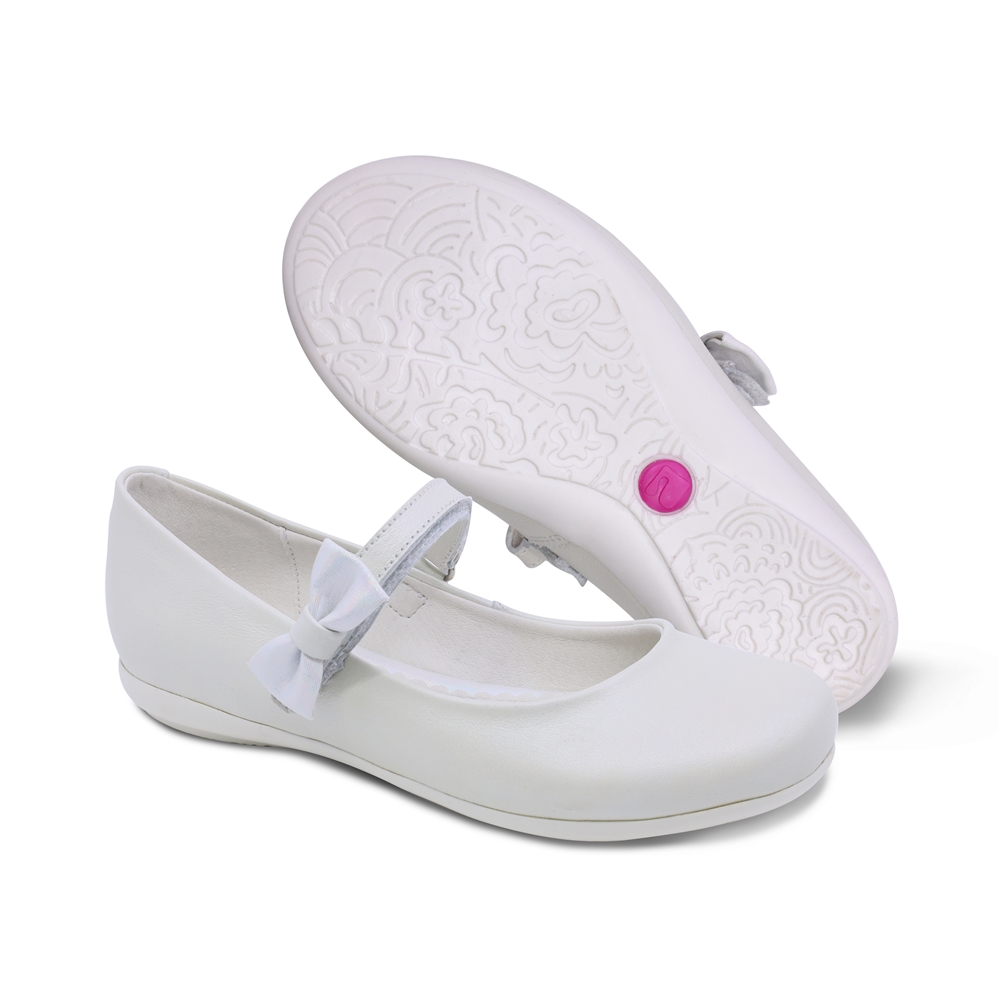 Foto 6 | Balerina Para Niña Coqueta 45103-b Color Perla Con Ajuste Velcro