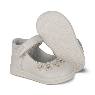 Foto 6 | Zapato Casual Para Niña Coqueta Primeros Pasos 955800-y Color Perla Con Ajuste Velcro
