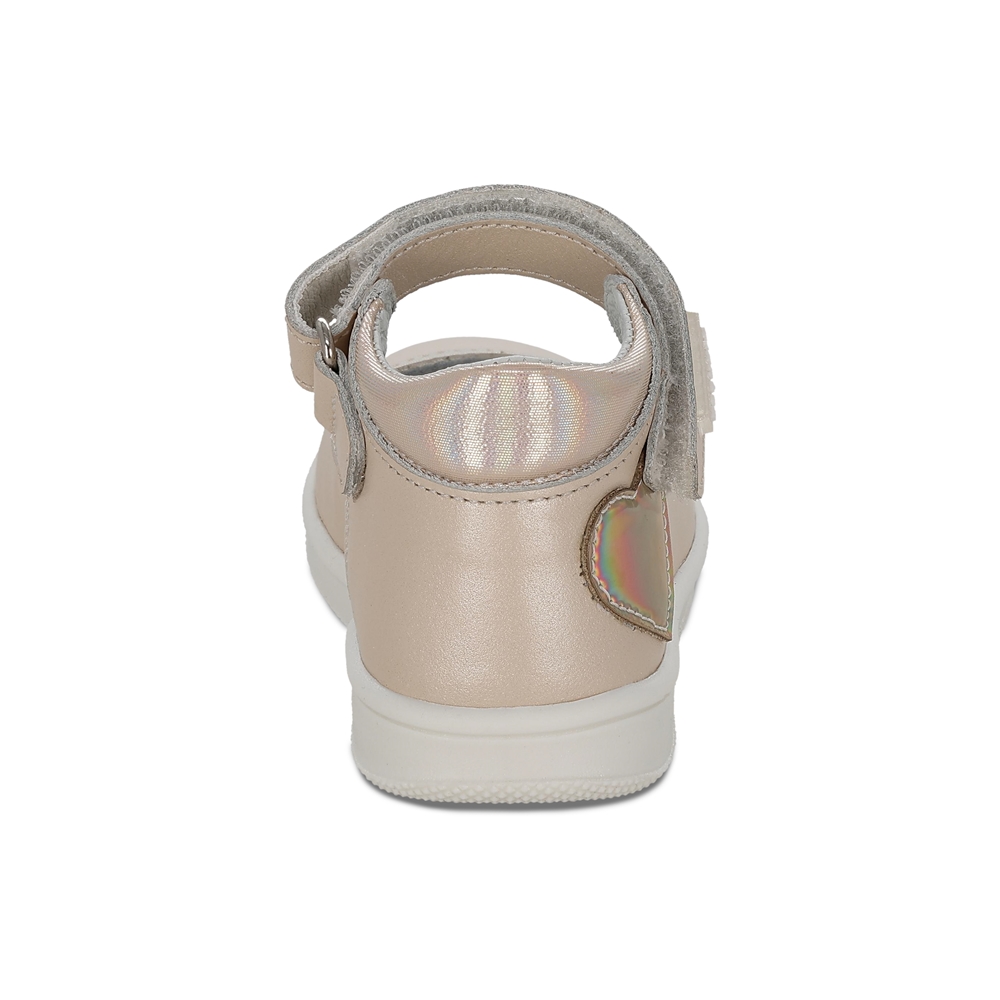 Foto 5 pulgar | Zapato Casual Para Niña Coqueta 955801-l Color Beige Con Detalles Y Ajuste Velcro